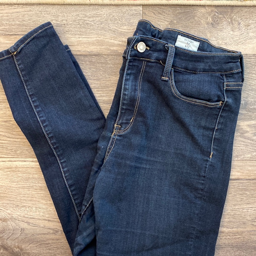 Bridge by Gly 28 high rise skinny jeans dark wash